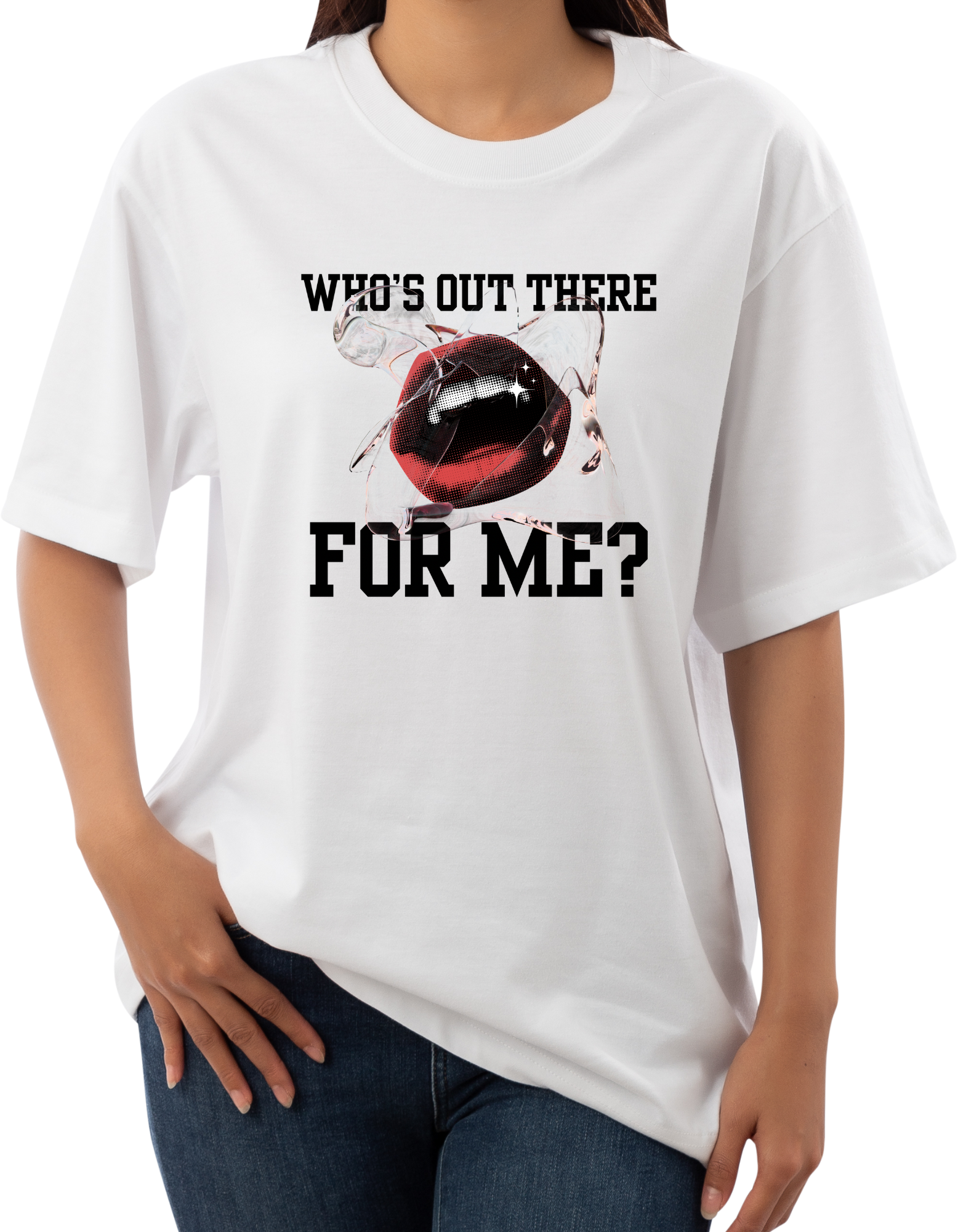 Who’s Out There For Me T-Shirt / White